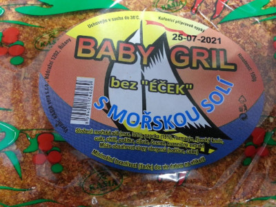 Baby gril 500g kořenící směs s mořskou solí bez lepku a bez glutamanu - - Koření - Kořenící směsi - Kořenící směsi do 500g