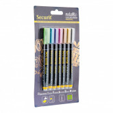 Securit® Tekutý křídový popisovač 1-2mm, sada 7ks metalické barvy - Barový, restaurační servis a hotelové doplňky - Popisovače na tabuli a sklo